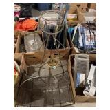 Welded angel candle holder over 2 ft. tall & log