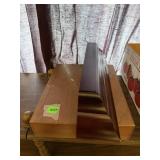 Empty Silverware Case and Decorative shelf