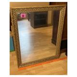 Baroque gold mirror 32 x 26'