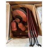 Red Ceiling Fan Parts ï¿½ Motor, Light Fixture, and