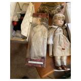Collection of three dolls one new