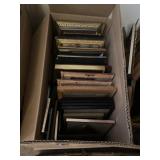 Box lot full of pictures and frames