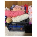 Large lot of mixed color yarns