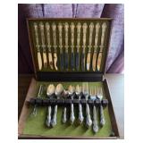 Vintage Orleans Silver Stainless Flatware Service