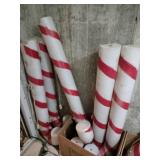 5 blow mold candy canes lighted 40' tall ( no