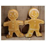 2 gingerbread men  blow molds 24'  lighted