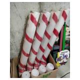 4 blow mold candy canes lighted 40' tall ( no