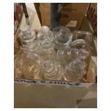 Glass Christmas tree containers and other glass