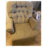 traditional swivel glide rocker with a