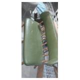 Brody seating company green leather upholstered
