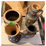 Mid-Century Modern Italian Lava Glaze and Folk