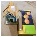 Decorative Wooden Birdhouse With Boxed String