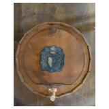 Vintage Barrel-Style Wall-Mounted Liquor Cabinet