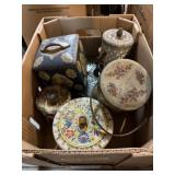 Assorted Vintage Decorative Tins & Canisters