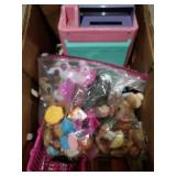 Group of girls toys