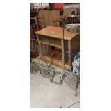 Garden wire planter display,  corner shelf and