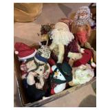 Box full of plush holiday figurines, 20 inch