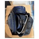 Lot of EnamelWare Pots and Pans