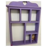 Wooden knickknack wall hanger