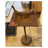 Cast iron bird bath