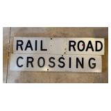 Metal Railroad Crossing Sign