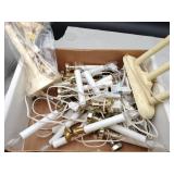 Flat of lighted plastic candles