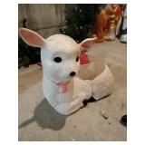 Blow mold sheep planter 1987