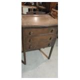 Small sewing storage table 18x12x26in
