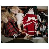 porcelain dolls and doll and parts