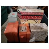 Five porcelain dolls