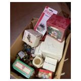 Variety of Christmas, keepsake, ornaments, and