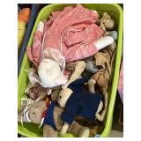 Tote filled with smaller & handmade Easter themed