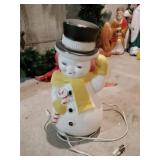 Blow mold snowman 14'.  lighted