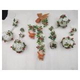 Vintage plastic Christmas decor