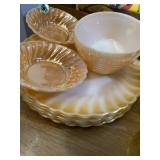 small collection of Fire king luster ware