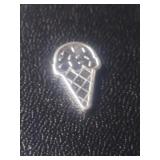 1-Gram .999 Fine Silver Ice Cream Cone