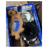 Wooden decorative shelves and pottery stoneware