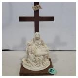 Porcelain pieta statue 9.5in
