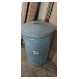 Galvanized 20gal trash can with lid