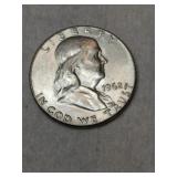 1962 Franklin silver half dollar