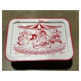 Vintage metal child's TV tray