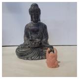 2 Buddha statues