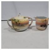 Noritake sugar and creamer