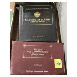 2 commemorative stamp books with stamps