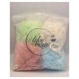 4 Large Shower Poufs