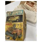 1971 Jeepster model in original box and estes