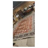 Large area rug rough shape needs work Red 142in x