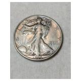 1945 walking Liberty half dollar