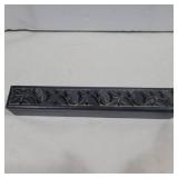 Stone carved incense burner 10.5in long and 1.5in