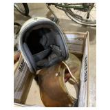 Vintage AF 40 helmet with various snap shields